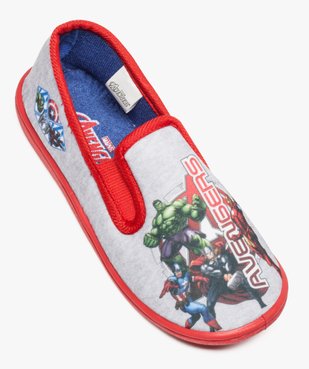 Chaussons garçon à enfiler imprimés - Avengers vue5 - AVENGERS - GEMO
