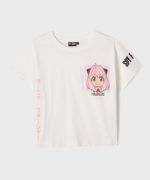 Tee-shirt manches courtes imprimé fille - Spy x Family vue2 - SPY X FAMILY - GEMO
