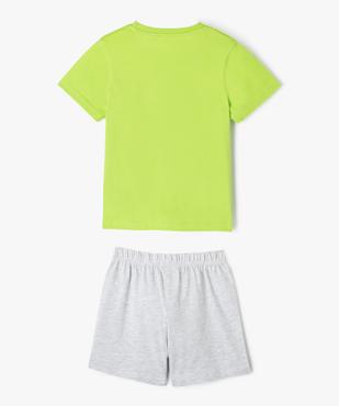 Pyjashort bicolore avec motif léopard garçon vue3 - GEMO 4G GARCON - GEMO