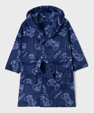 Robe de chambre imprimée gaming garçon vue1 - GEMO (ENFANT) - GEMO