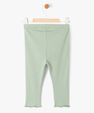 Legging en maille côtelée avec bas froncé bébé fille  vue3 - GEMO(BEBE DEBT) - GEMO