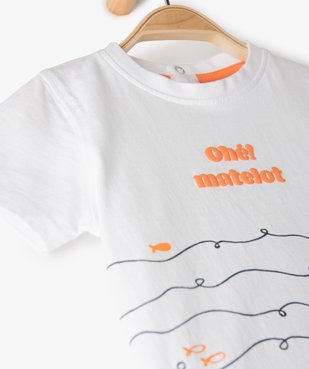 Ensemble bébé garçon tee-shirt + short en jersey (2 pièces) vue2 - GEMO(BEBE DEBT) - GEMO
