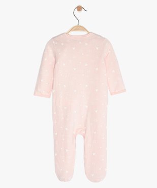 Pyjama bébé fille imprimé avec motif chat sur poitrine vue3 - GEMO C4G BEBE - GEMO