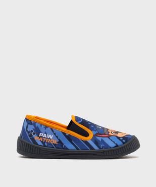 Chaussons pantoufles en velours imprimés Chase garçon - La Pat'Patrouille vue1 - PAT PATROUILLE - GEMO