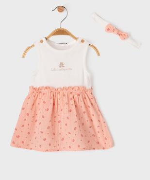 Ensemble 2 pièces bébé fille robe et bandeau - LuluCastagnette vue1 - LULUCASTAGNETTE - GEMO