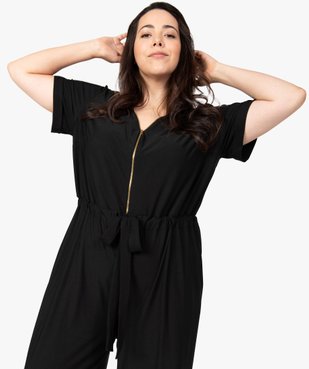 Combinaison pantalon femme ouverture zippée vue5 - GEMO (G TAILLE) - GEMO
