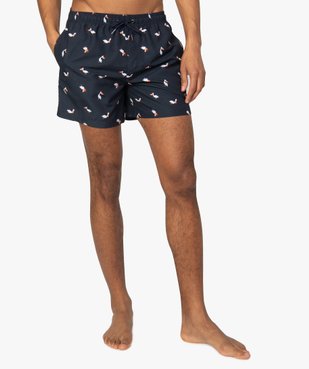 Short de bain homme motif pélicans vue1 - GEMO (PLAGE) - GEMO