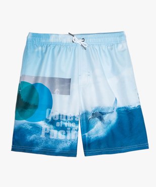Short de bain garçon à motif surf vue1 - GEMO (JUNIOR) - GEMO