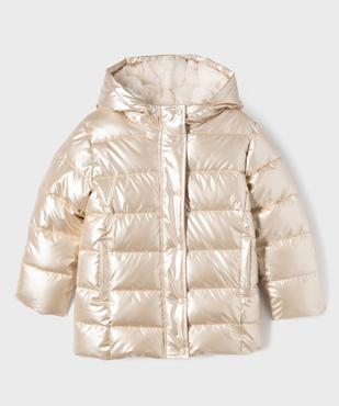 Manteau métallisé avec doublure chaude fille vue1 - GEMO (ENFANT) - GEMO