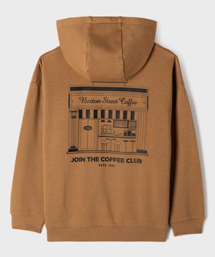 Sweat à capuche avec motif dos garçon vue4 - GEMO 4G GARCON - GEMO