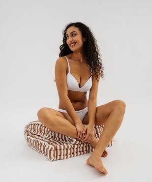 Soutien-gorge triangle sans armature à bonnets moulés vue8 - GEMO 4G FEMME - GEMO