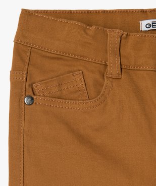 Pantalon garçon coupe skinny en toile extensible vue3 - GEMO (ENFANT) - GEMO