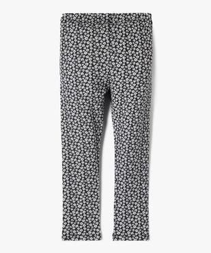 Legging long à motif fleuri avec taille élastiquée fille  vue3 - GEMO 4G FILLE - GEMO