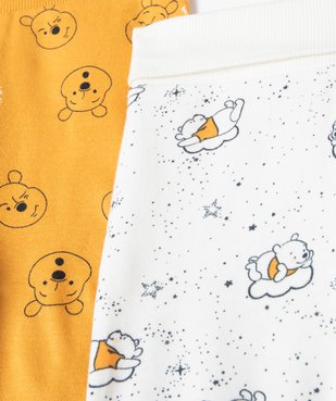 Pantalon bébé en maille souple imprimée Winnie avec pieds - Disney (lot de 2) vue2 - DISNEY DTR - GEMO