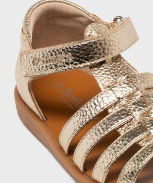 Sandales métallisées à talon et bout fermés fille - Berlingot by Pom d'Api vue6 - BERLINGOT BY POM D'API (M) - GEMO