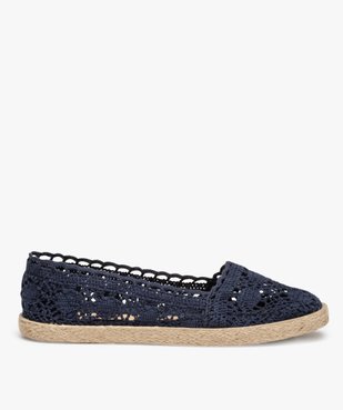 Ballerines femme style espadrilles dessus macramé vue1 - GEMO (SPORTSWR) - GEMO
