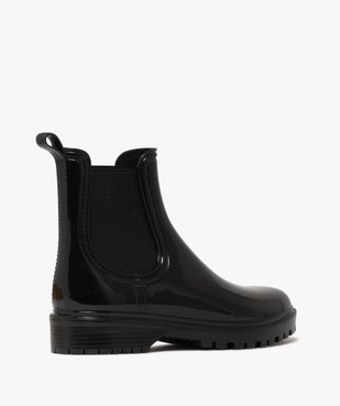 Bottes de pluie femme vernies avec élastiques d'aisance vue4 - FOLLOW ME - GEMO