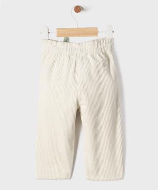 Pantalon en velours côtelé taille ajustable bébé fille vue4 - GEMO(BEBE DEBT) - GEMO