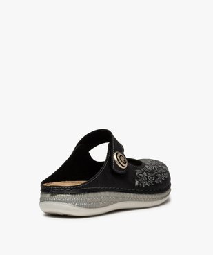Sabots femme confort à bride scratch et motif floral vue4 - Nikesneakers (CONFORT) - Nikesneakers