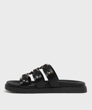 Mules à épaisse semelle inspiration spartiates femme - 5 Miles vue3 - 5 MILES - GEMO