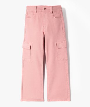 Pantalon cargo straight à taille ajustable fille vue1 - GEMO (ENFANT) - GEMO