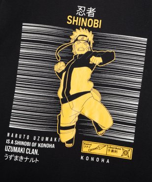 Tee-shirt à manches courtes avec motif manga garçon - Naruto vue2 - NARUTO - GEMO