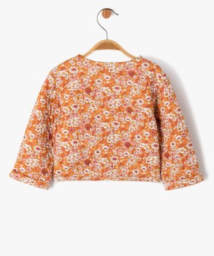 Sweat matelassé boutonné bébé fille - LuluCastagnette vue3 - LULUCASTAGNETTE - GEMO