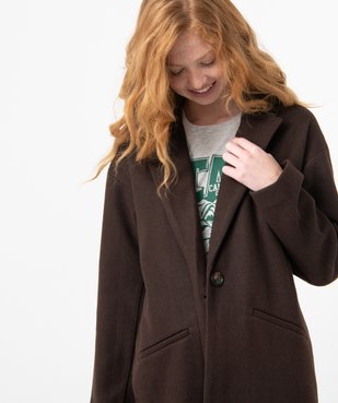 Manteau femme aspect drap de laine vue2 - GEMO(FEMME PAP) - GEMO