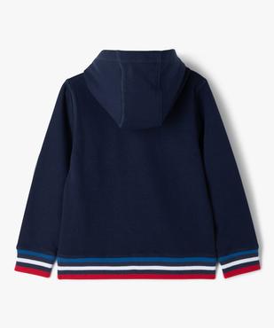 Sweat à capuche avec inscription garçon - Allez les bleus vue3 - ALLEZ LES BLEUS - GEMO