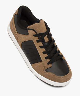 Baskets homme basses à lacets style skate shoes vue5 - GEMO (HOMME) - GEMO
