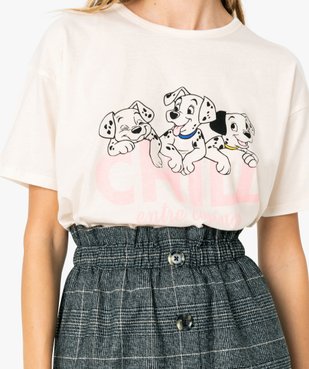 Tee-shirt femme large - Disney Animals Les 101 dalmatiens vue2 - DISNEY DTR - GEMO