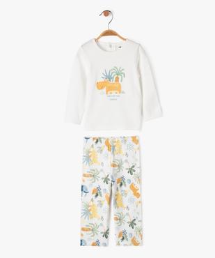 Pyjama 2 pièces en jersey de coton imprimé bébé vue1 - GEMO 4G BEBE - GEMO