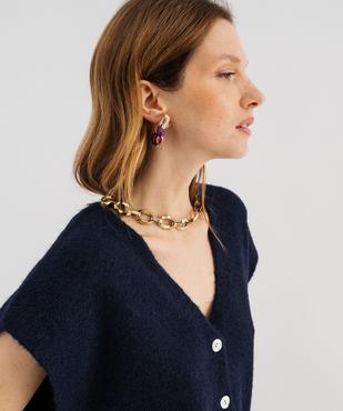 Gilet sans manches coupe oversize femme vue3 - GEMO(FEMME PAP) - GEMO