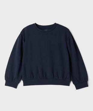Sweat ample avec détails froncés fille vue1 - GEMO 4G FILLE - GEMO