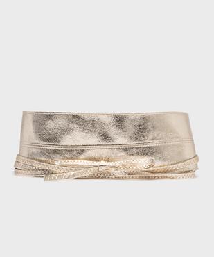 Ceinture souple à nouer femme vue1 - GEMO (ACCESS) - GEMO