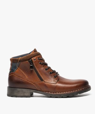 Boots homme style workwear vue1 - GEMO (CASUAL) - GEMO