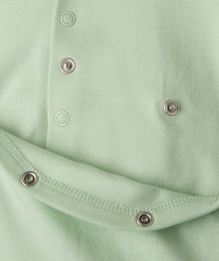 Pyjama dors-bien en coton avec motif tortue bébé fille vue2 - GEMO 4G BEBE - GEMO