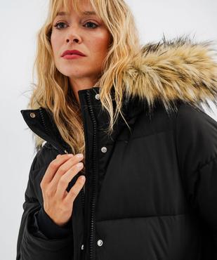 Doudoune longue avec capuche amovible femme vue2 - GEMO 4G FEMME - GEMO