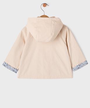 Imperméable à capuche à doublure fleurie bébé fille - LuluCastagnette vue5 - LULUCASTAGNETTE - GEMO
