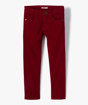 Pantalon garçon uni coupe Slim extensible vue1 - GEMO (ENFANT) - GEMO