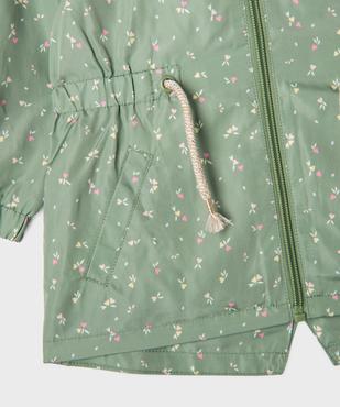 Imperméable déperlant à motifs fleuris bébé fille vue2 - GEMO(BEBE DEBT) - GEMO