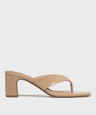 Mules à talon large et entredoigt femme - Follow Me vue1 - FOLLOW ME - GEMO