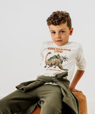 Tee-shirt manches longues avec motif dinosaures garçon vue1 - GEMO 4G GARCON - GEMO