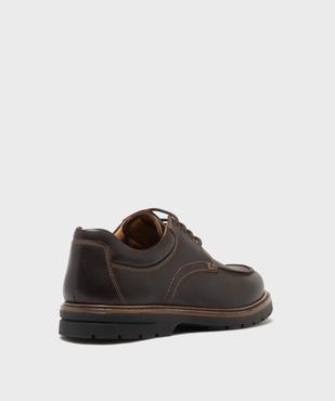 Derbies casual en cuir homme - Tanéo vue4 - TANEO - GEMO