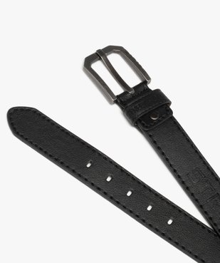Ceinture homme en matière grainée avec inscription gravée vue2 - GEMO (ACCESS) - GEMO