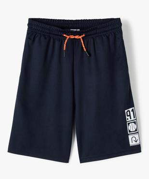 Bermuda garçon en maille légère à taille élastiquée vue1 - GEMO (JUNIOR) - GEMO