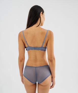 Soutien-gorge à armatures forme corbeille en dentelle vue3 - GEMO(HOMWR FEM) - GEMO