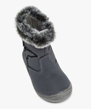 Boots bébé fille à doublure polaire décor papillon vue5 - GEMO(BEBE DEBT) - GEMO