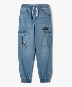 Jean cargo délavé à taille élastique garçon - Camps United vue2 - CAMPS GEMO FOR GOOD - GEMO