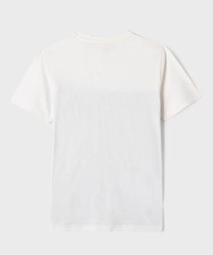 Tee-shirt manches courtes en jersey de coton flammé garçon vue3 - GEMO 4G GARCON - GEMO